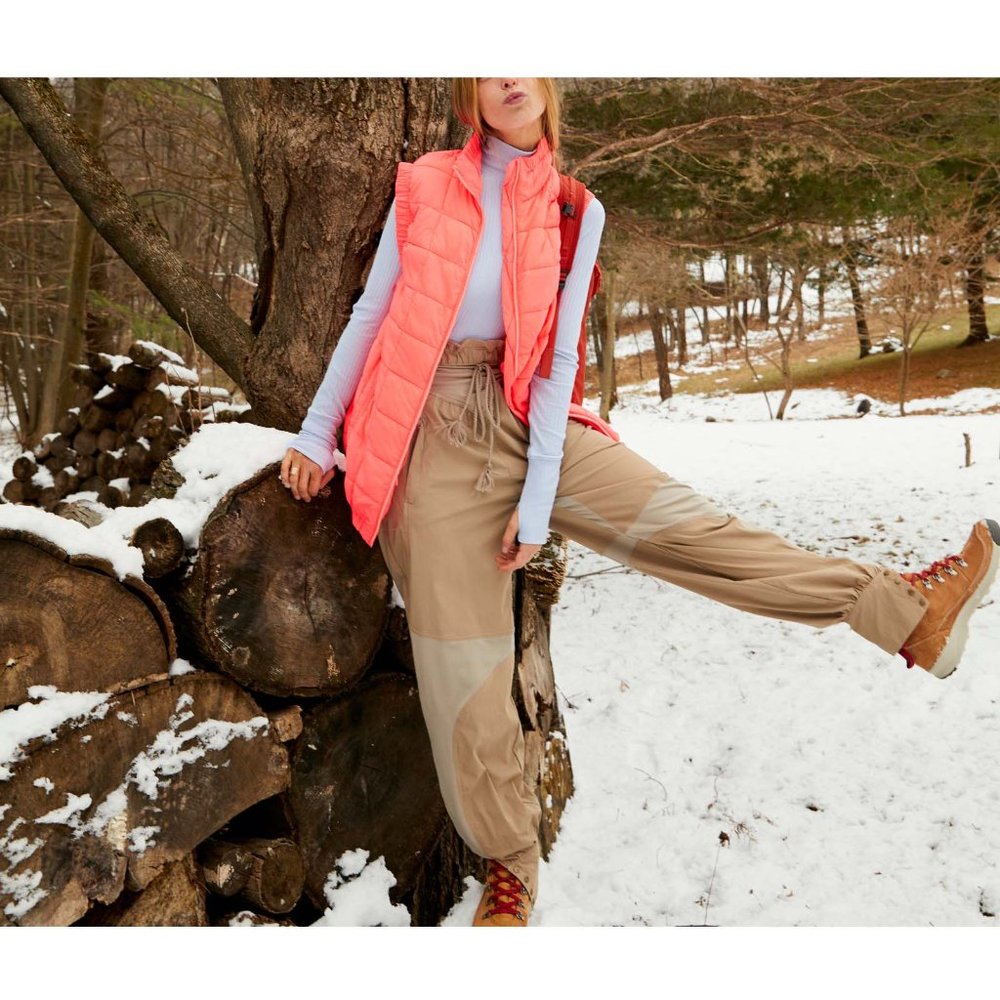 🎉LAST CHANCE🎉 LIKE NEW FP Movement Piper Packable Vest / Neon Coral - Picture 6 of 8